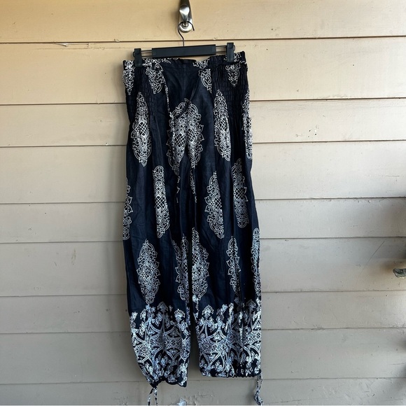 Boho Wide Leg Pants - Size One Size - Picture 1 of 5